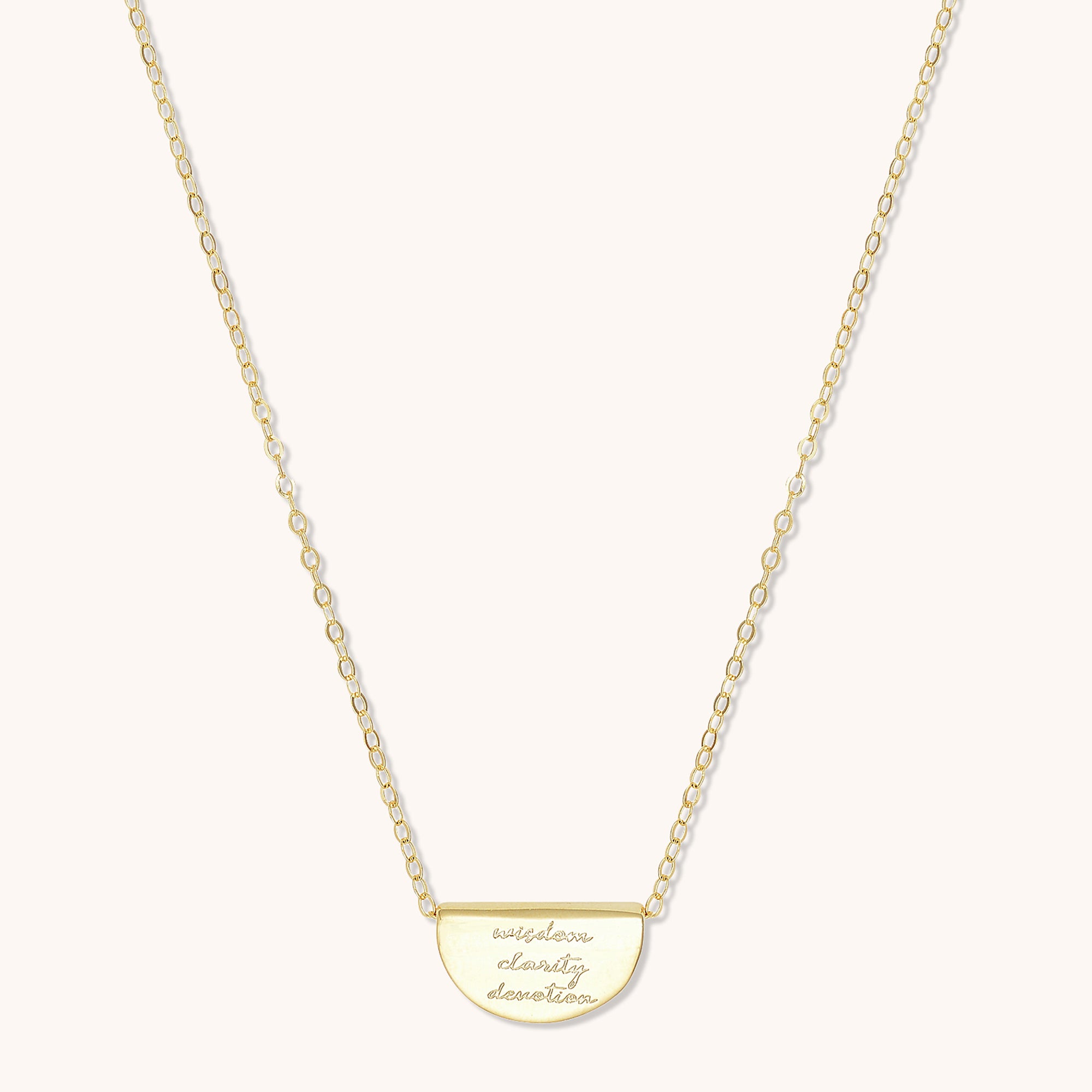 Birth Flower Necklace September (Peony) Gold