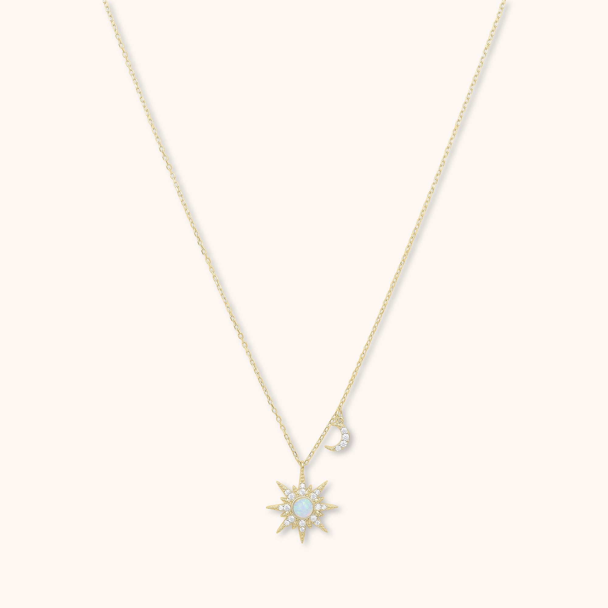 Constellation Opal Necklace Gold