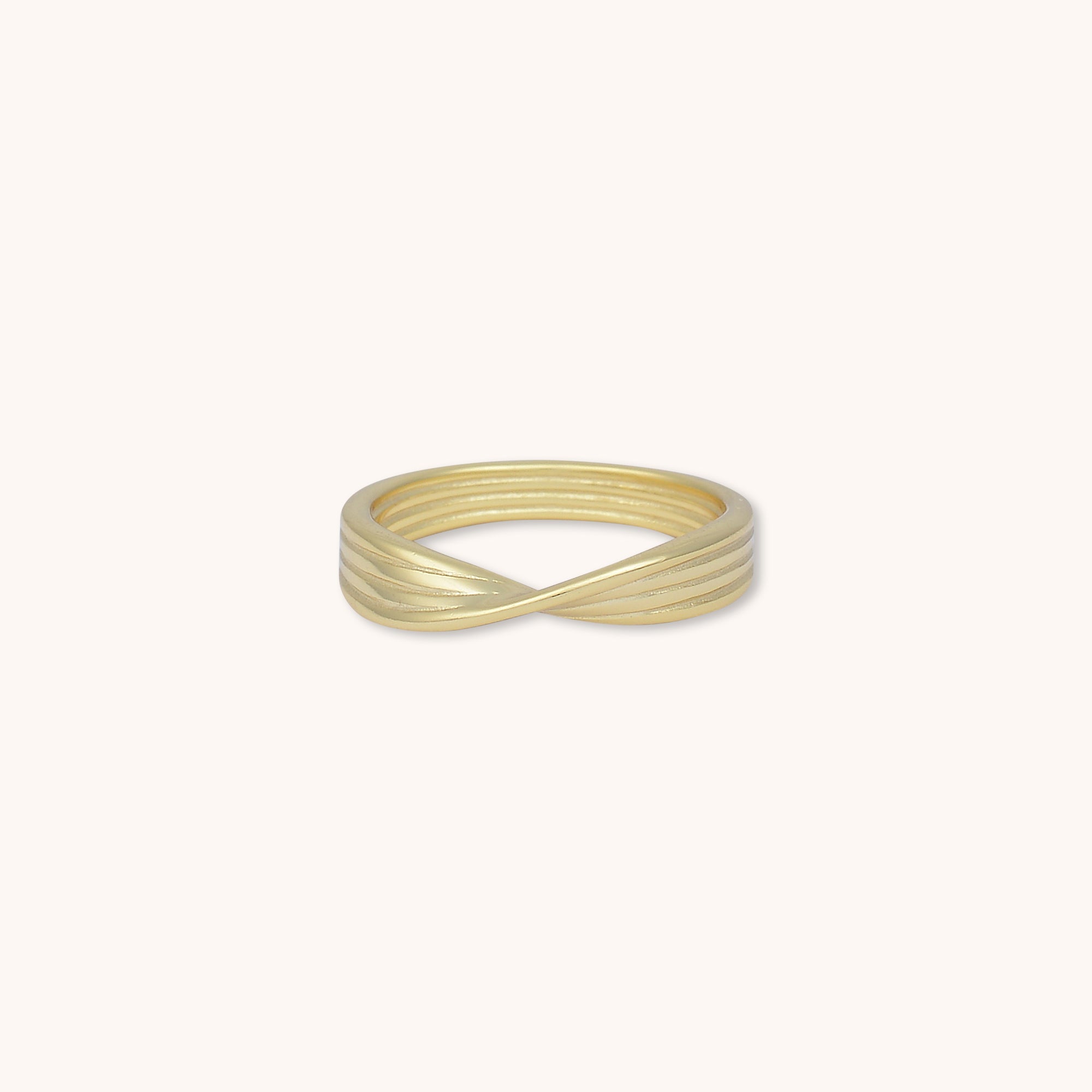 Cross Layered Ring Gold